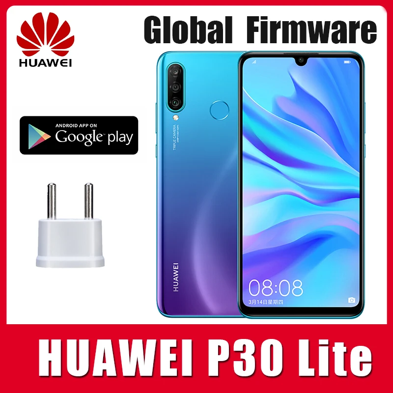 Смартфон Huawei P30 Lite сотовый телефон сканер отпечатков пальцев экран 6 15 дюйма ОЗУ 128
