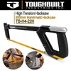 TOUGHBUILT TB-H4-22H High Tension Hacksaw 400mm Hand-held Hacksaw Tension 12-in Utility Ripping Hack Saw 1