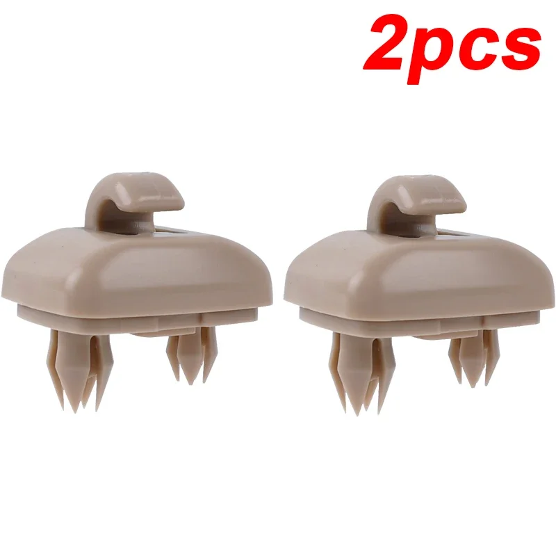 2 Pcs Noir Intérieur Pare Soleil Crochet Support D'attache