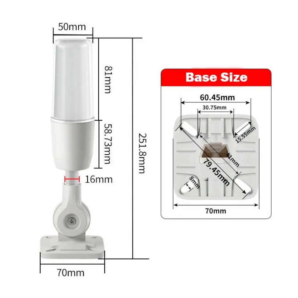 3색 LED 신호 표시등 지속 점멸 및 부저 경보 기능이 있는 스마트 경고등 DC12V/24V/AC220V 알람 램프