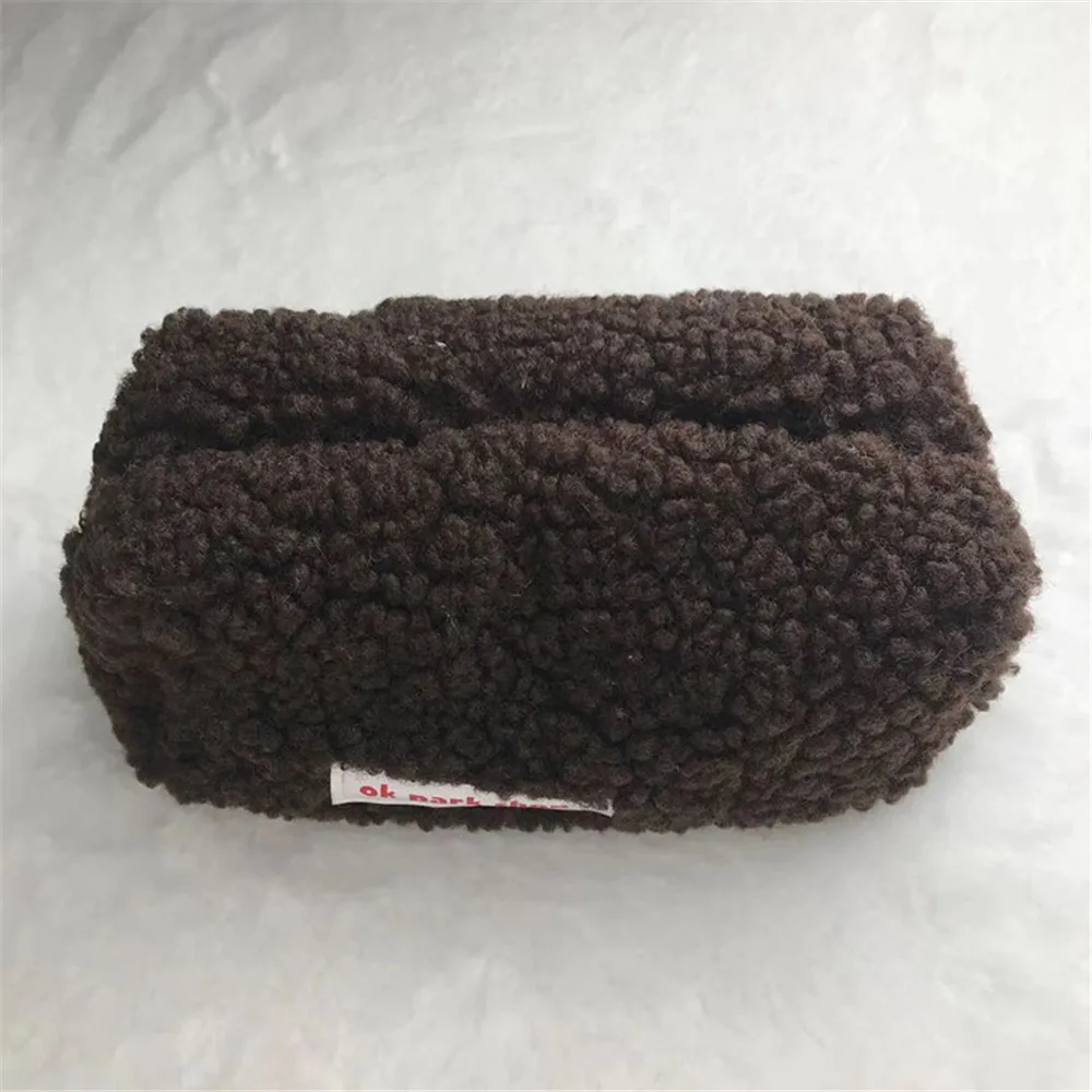 Plush Cosmetic Bag Women Girl  Large Capacity Cute Stationery Travel Makeup Organizer Females Toiletry Storage Pouch 3
