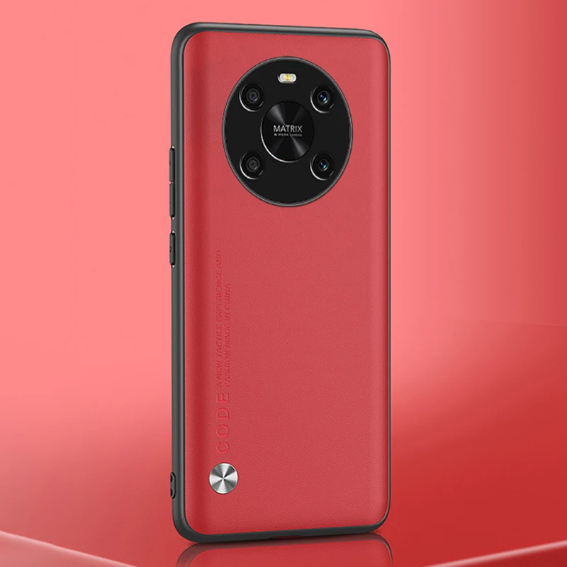 Luxury PU Leather Matte Phone Case with Full Protection