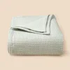 1pc Pure Cotton Blanket Waffle Pineapple For Honeycomb Mesh Blanket Baby Nap Blanket Lattice Mesh Throw Blanket Home Textile 5
