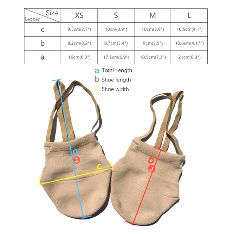 Rhythmic Gymnastics Soft Half Socks Art Gym Dance Shoes Professional Competition Sole Socks Protect Foot Elastic