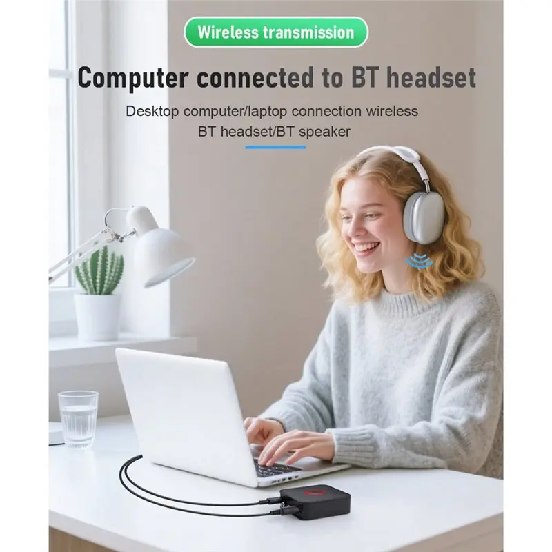 L93A-블루투스 6.0 송신기 수신기 오디오 블루투스 6.0 어댑터 수신기 Hi-Fi 3.5Mm 잭 For-RCA