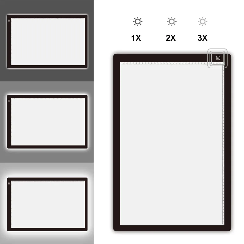 2022 A2 Drawing Tablet LED Digital Graphics Light light Pad Box Painting Tracing Panel Copy board Electronic Art Painting Table - Image 6