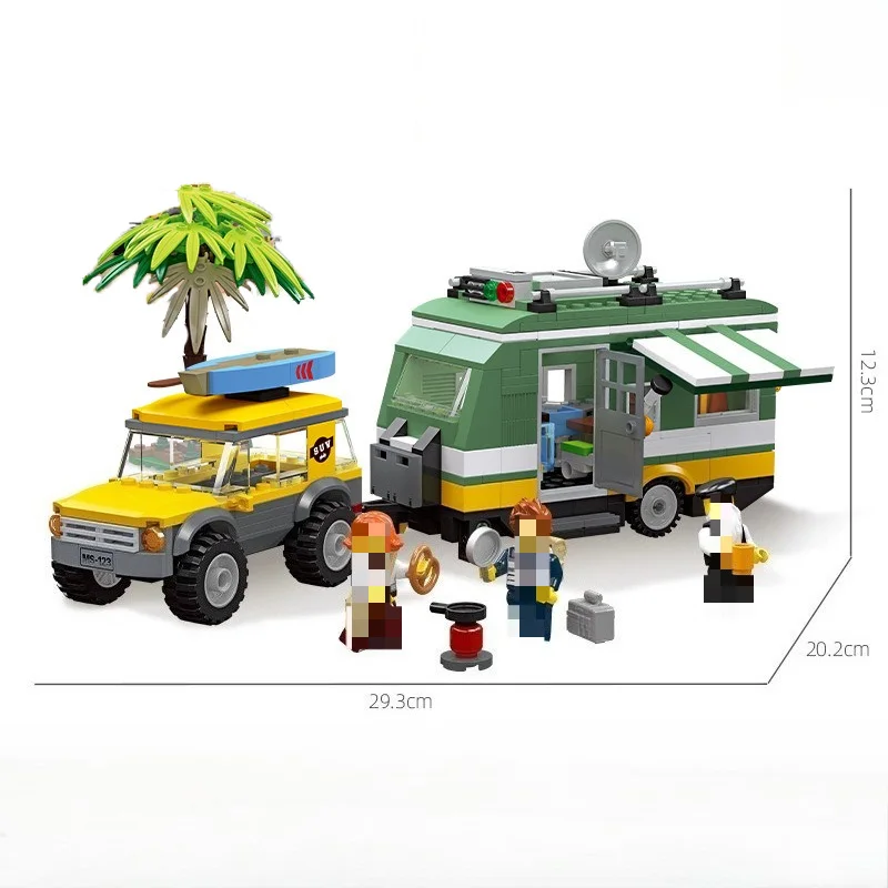 자동차 시리즈 MOC 블록 장난감, 정비소/세차장/RV 조립 차량 DIY 모델 브릭, 소년들을 위한 휴일 선물
