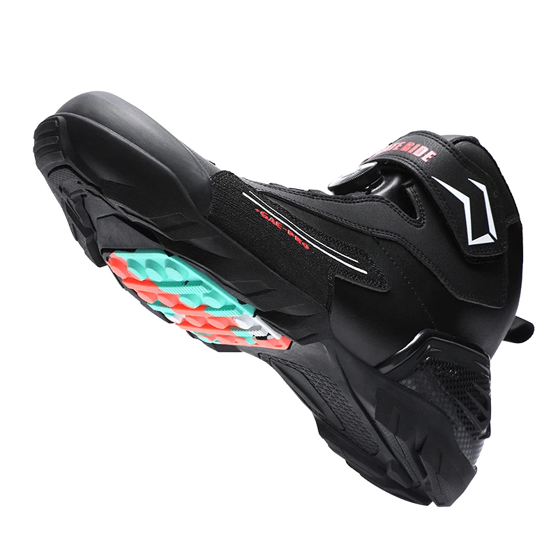 Motorcycle Shoes Motorcycle Boots Riding Boots for Men Motorcycle Leather Collision Avoidance Anti Slip Wear-Resistant Motocross Protective Shoes