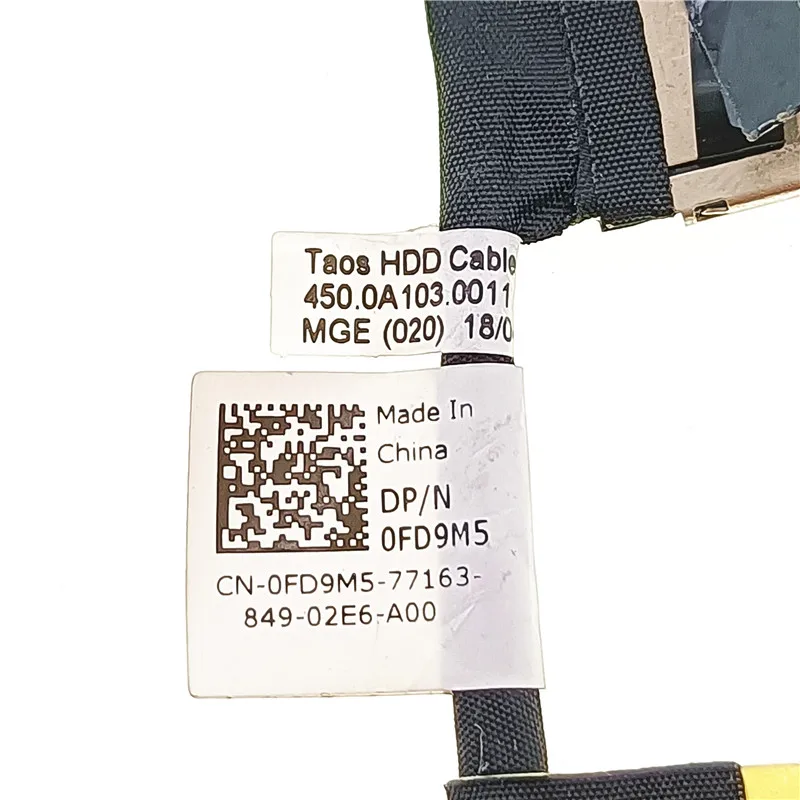 HDD kabel pro rokle zeměpisná šířka 3480 3580 E3480 E3580 notebook SATA natvrdo pohon HDD SSD konektor flex kabel 0FD9M5 450.0A103.0011