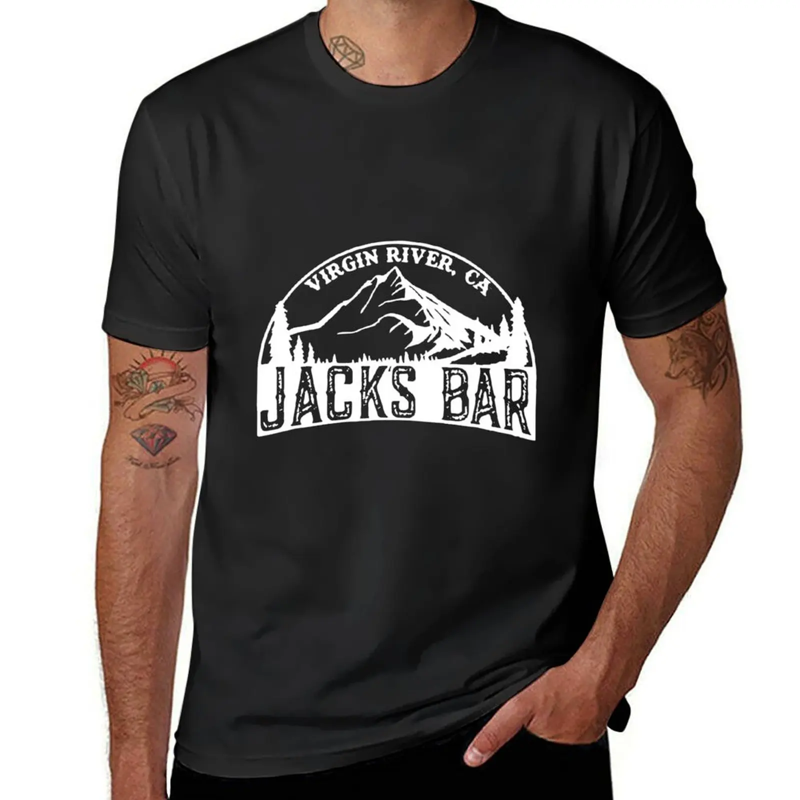 

Virgin River Jack's Bar T-Shirt quick drying plus size tops mens t shirt