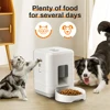 2L WIFI Button Automatic Cat Feeder Intelligent Cat and Dog Pet Feeder Smart Pet Cat Food Dispenser Pet Feeder(No 5V 1A plug)
