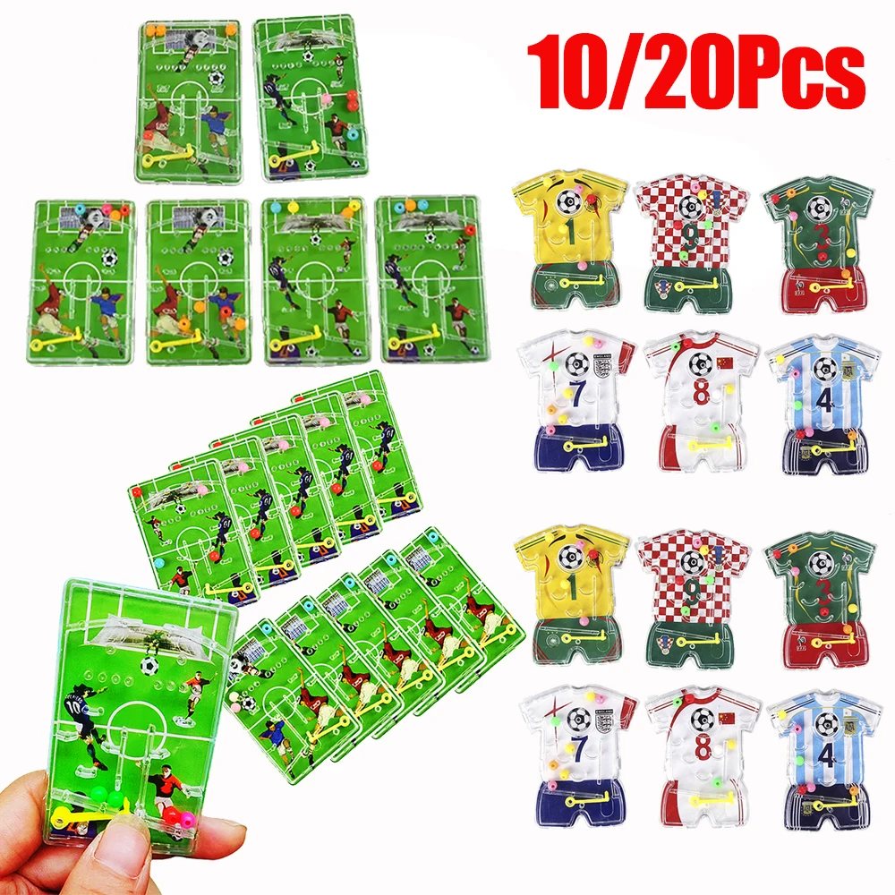 소년 축구 테마 생일 파티 장식, 축구 파티 선물, 미로 게임, 어린이 크리스마스 선물, 장난감 용품, 10 개, 20 개