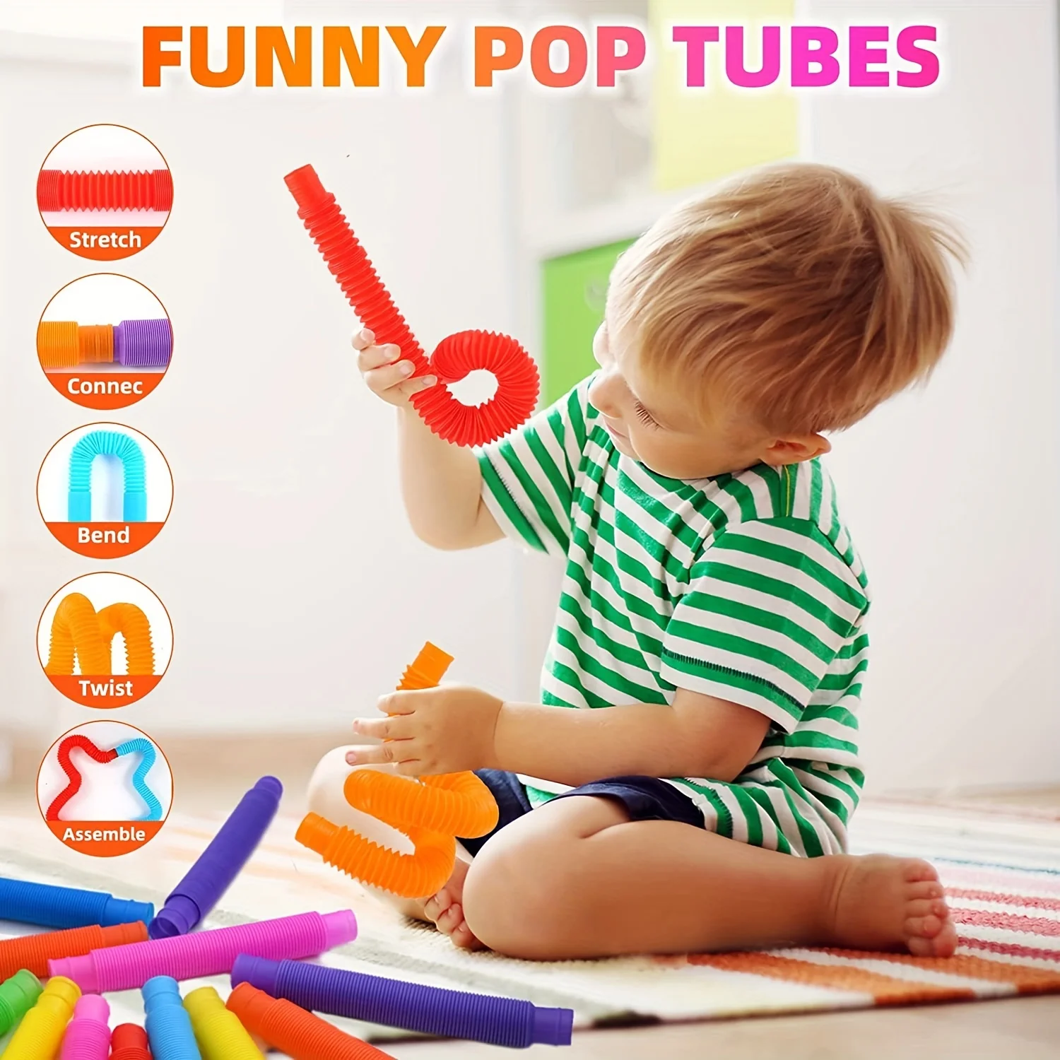 1-30 stücke Kinder sensorisches Spielzeug kreative Spaß Phantasie kreatives Lernen einschl ießlich Verbindung Stretching Twist ing Geburtstags spielzeug – Detail 6