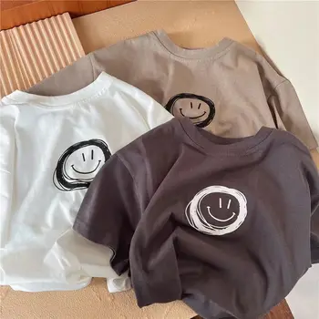 Kids' Solid Color Cotton T-Shirt 1