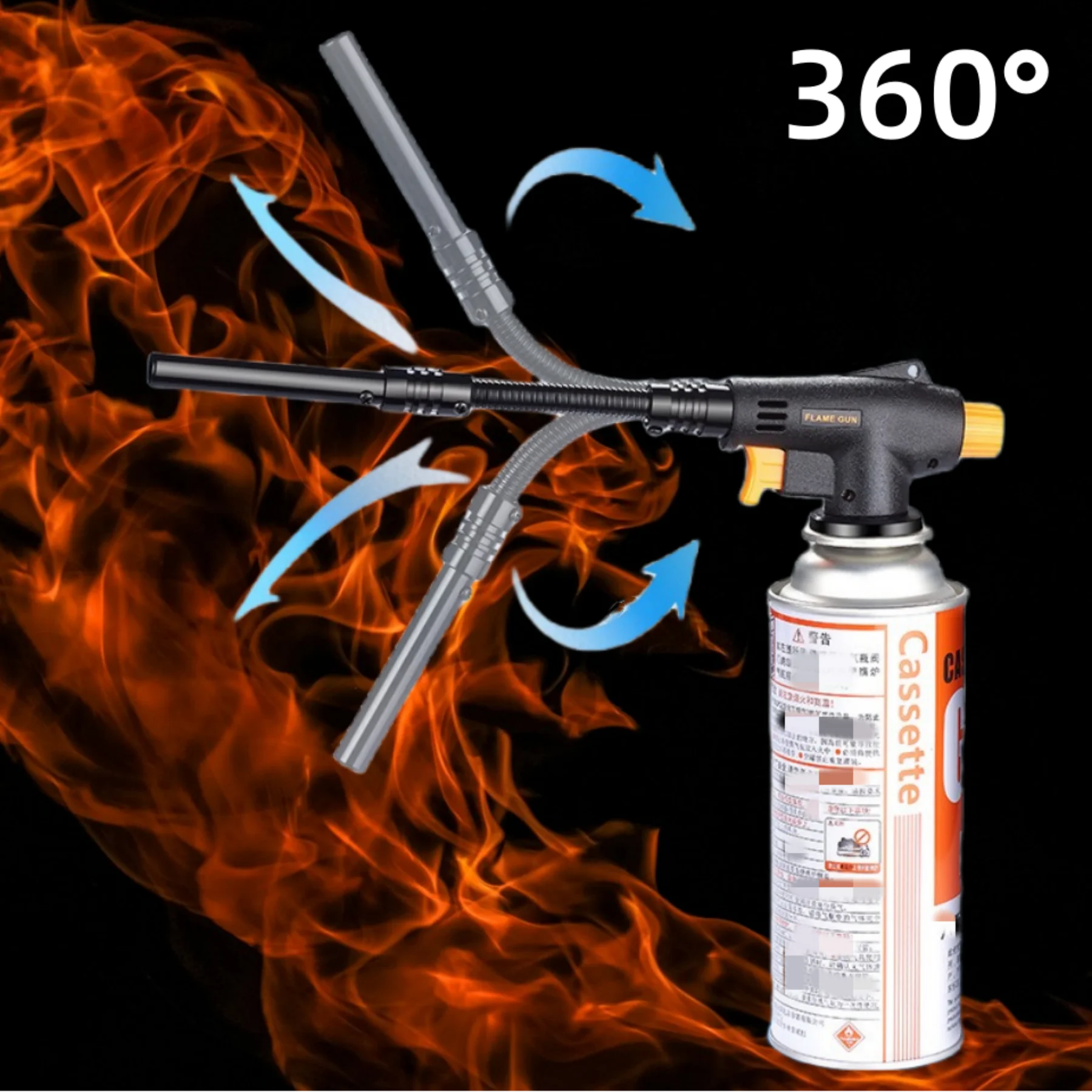 Gas Torch Butane Torch Welding Torch Portable Kitchen High Temperature Used for Cooking Charcoal Burning Barbecue