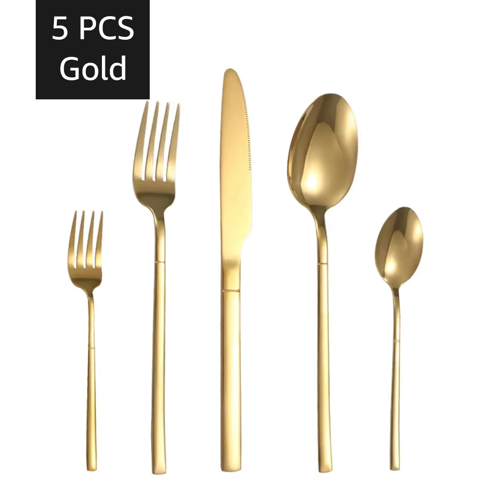 5pcs Gold