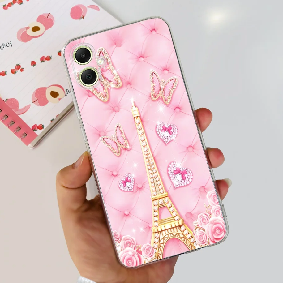 Fashion Butterfly Soft Silicone Back Cover Case for Samsung Galaxy A05/A05S (2023)