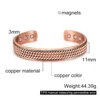 Twisted Pure Copper Bracelets Men Health Energy Magnetic Bracelet Benefits Men Adjustable Cuff Bracelets Bangles Health Copper 3