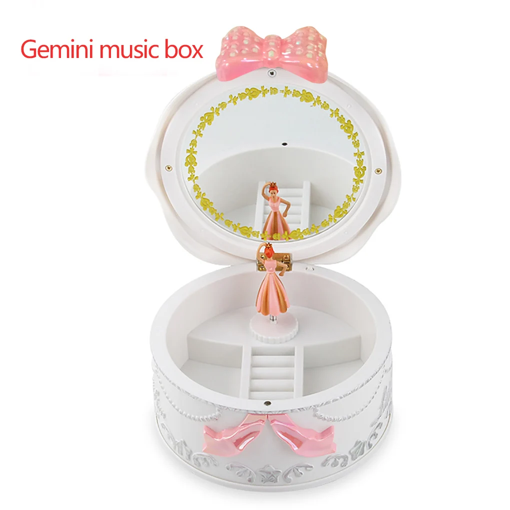Dancing Girl Musical Boxes Toy Rotating Doll Performing Ballet Birthday Gift Wedding Decoration Sound Toy Christmas gift 3