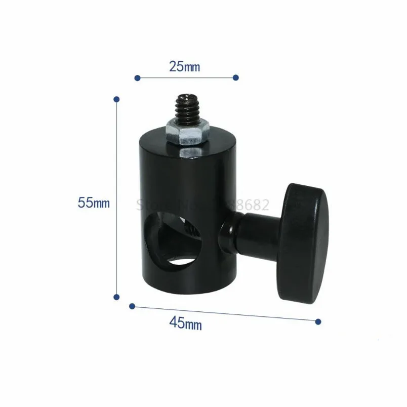 Description Picture 2 of itemTripod Head Adapter Light Stand Converter Mount Base to 1/4 for LED Light Monitor Flash Light Photography Accessories