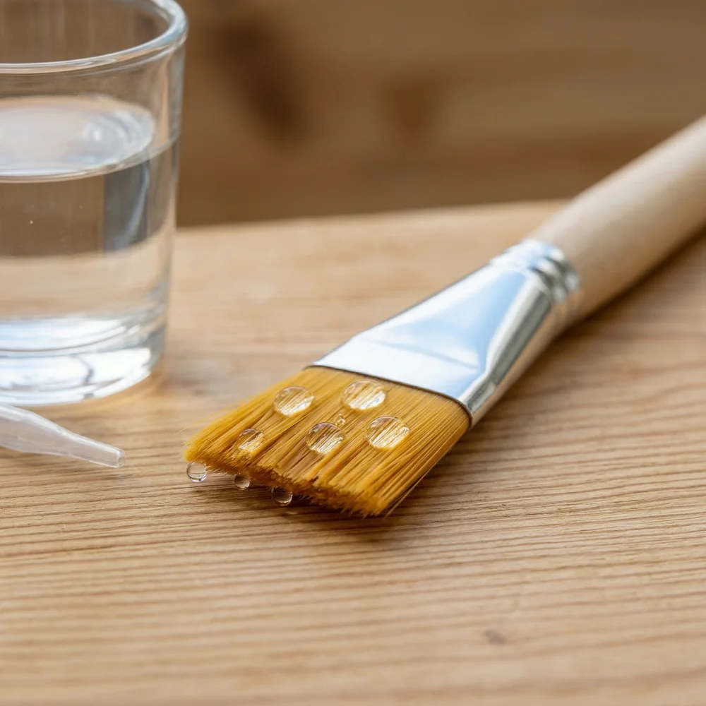 멀티팩 나무 페인트 붓, 아크릴 수채화 유화용 뾰족하고 납작한 팁, 초보자를 위한 아티스트 용품