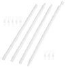 Chains Venetian Blind Rod Window Curtain Hooks Double Accessories White Pp Sheer 2
