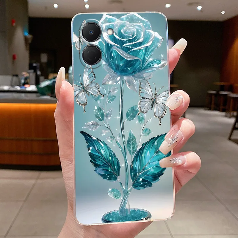 Butterfly Bow Transparent Soft Silicone Phone Case