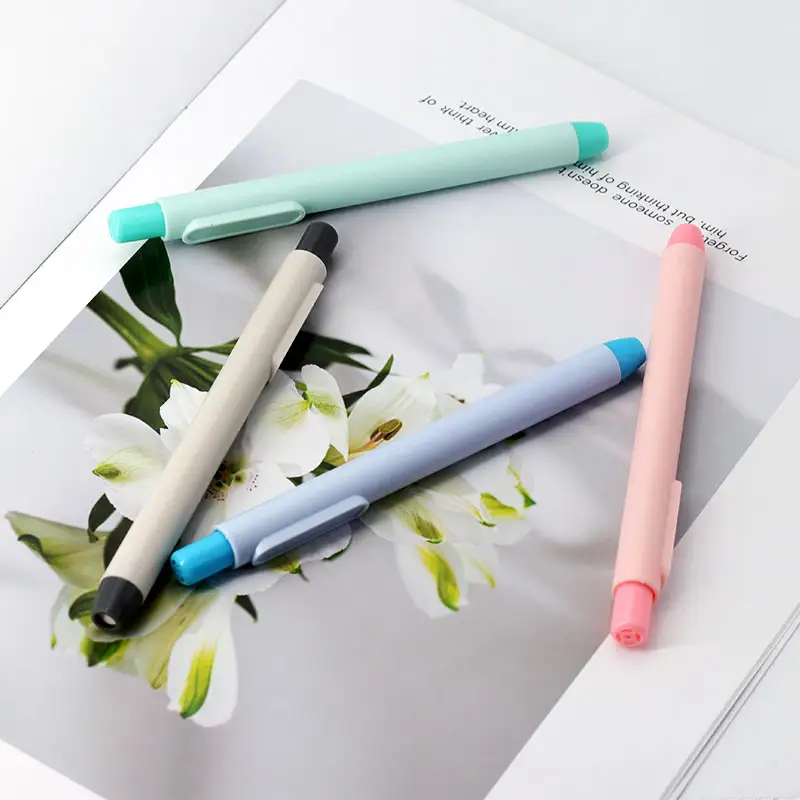 11Pcs/Set New Creative Pen Shape Press Type Pencil Eraser with Replaceable Core Sketching Painting Writing Erase Supplies - Image 2