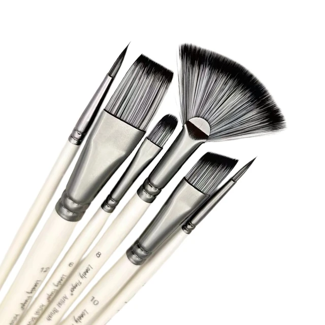 6 x 25mm Cheap Disposable Paint Painting Brush Brushes Touch Up