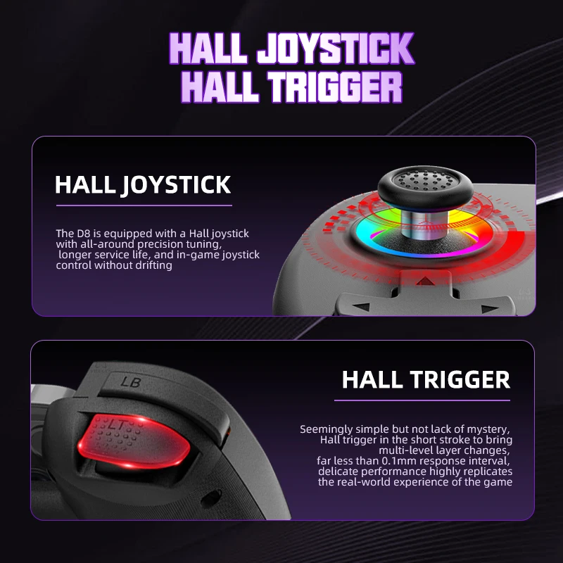 VILCORN D8 Gaming Controller Close Up