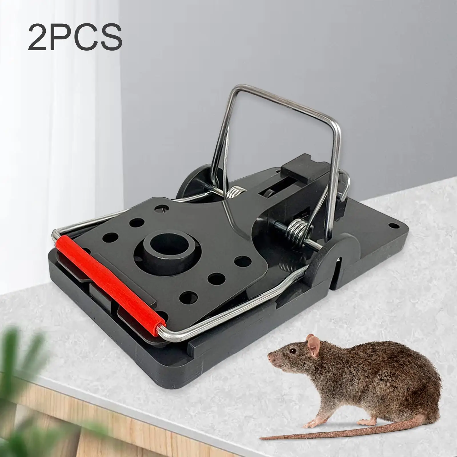Humane Mouse Traps for Indoor, Home & Outdoor - Pack of 2 Reusable, Catch and Release Mouse Mice Traps - No Kill, Easy Set, Safe for Your Kids 