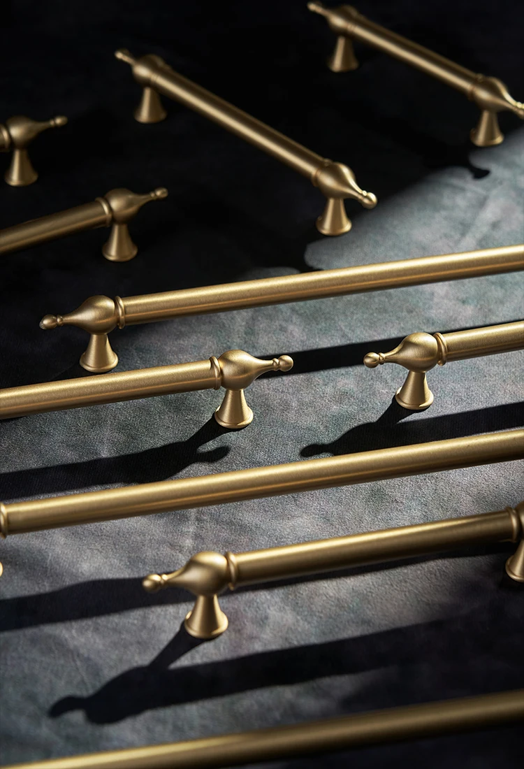 Cozinha vintage Armário Handle Solid Brass Cabinet