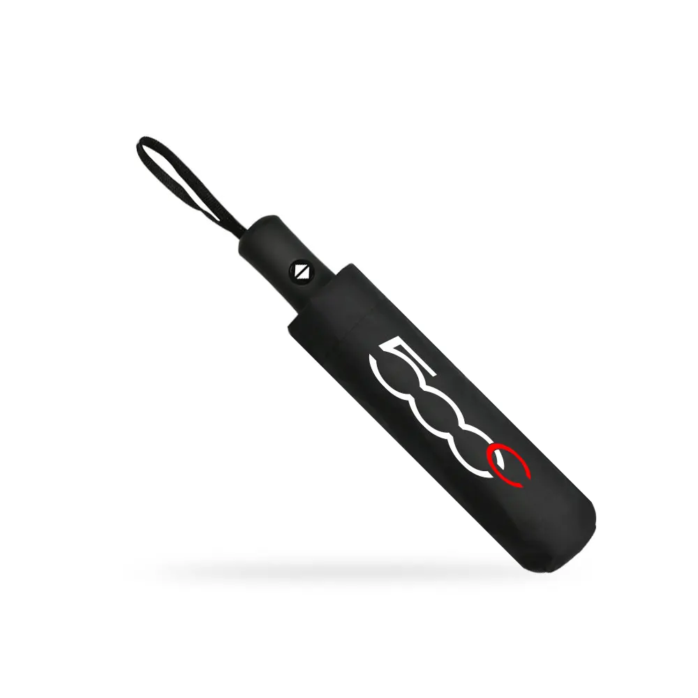 Car logo umbrella fully automatic folding windproof for Fiat 500 series