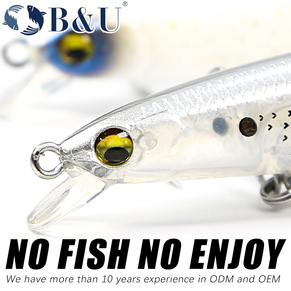 Description Picture 4 of itemB&U 125mm 145mm Floating Saltwater Fishing Lure Jerkbait Tungsten Moving Systerm Long Cast Wobbler Minnow Bass Pike Tackle