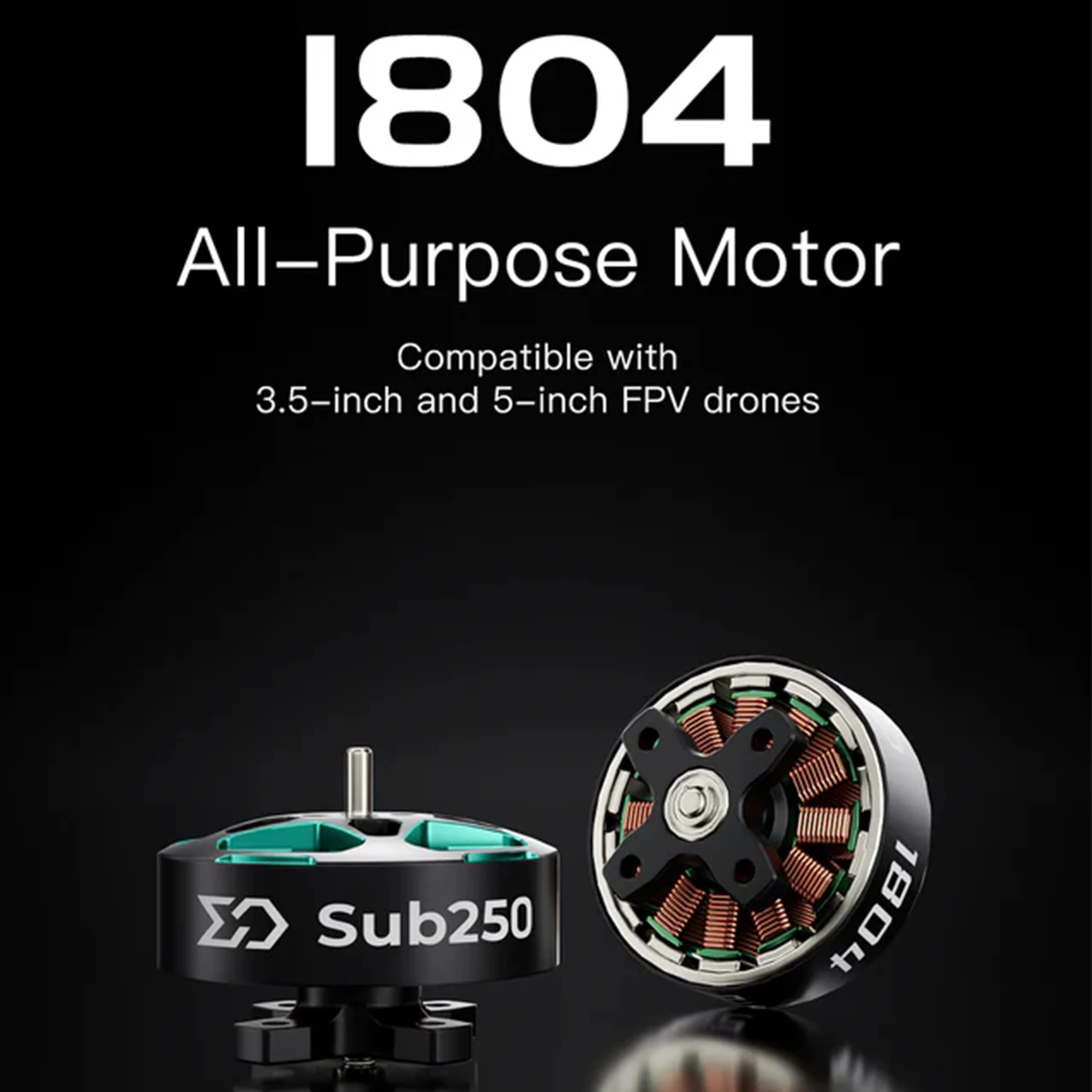 Moteur Brushless 2450KV/3450KV pour Drone FPV Micro