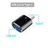 LED USB 3.0 To Type C Adapter OTG To USB C USB-A To Micro USB Type-C Female Connector For Samsung Xiaomi POCO Adapters 3