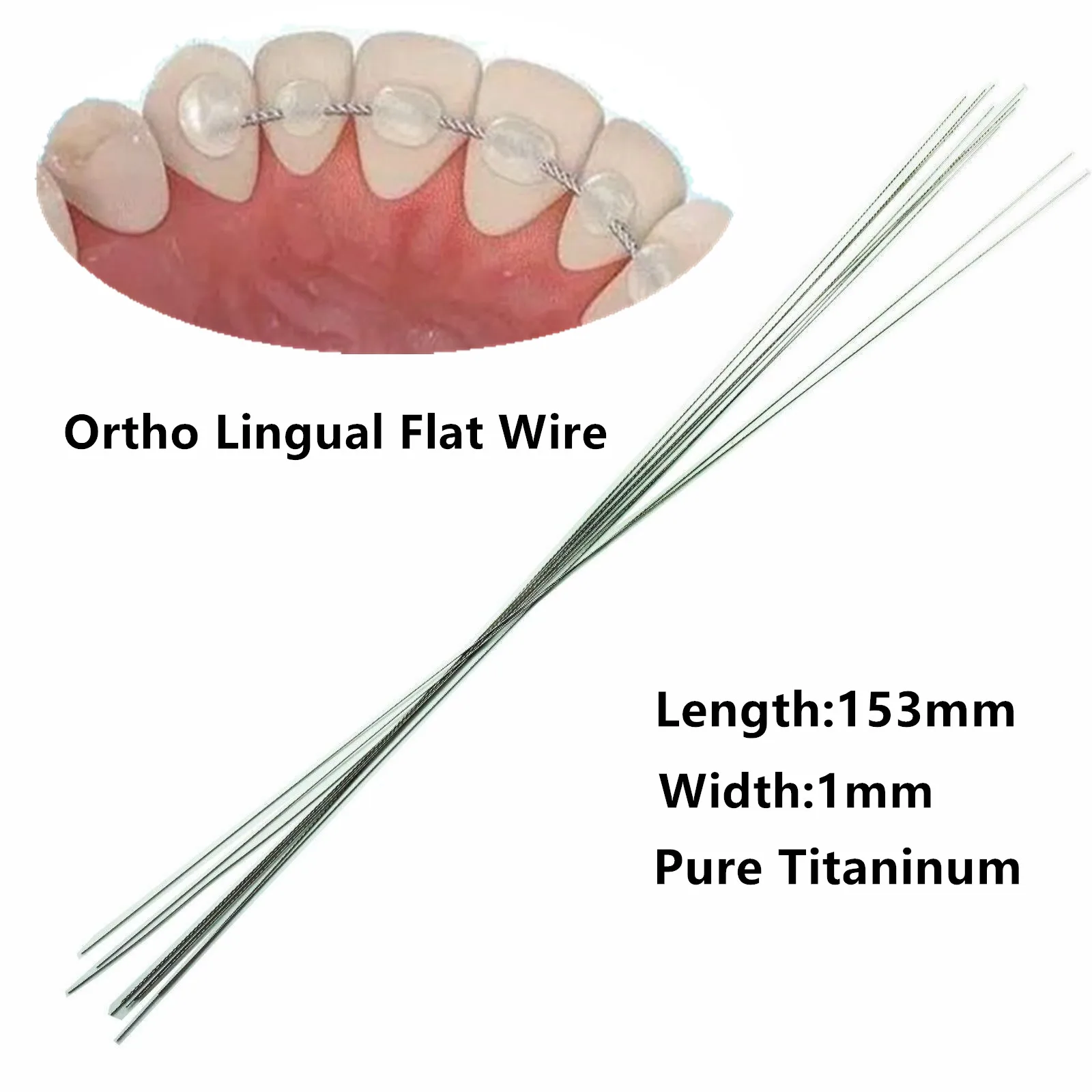 

Dental Lingual Retainer Wire Flat Twist Wires Stainless Steel For Ortho Brackets Brace Dentistry Material