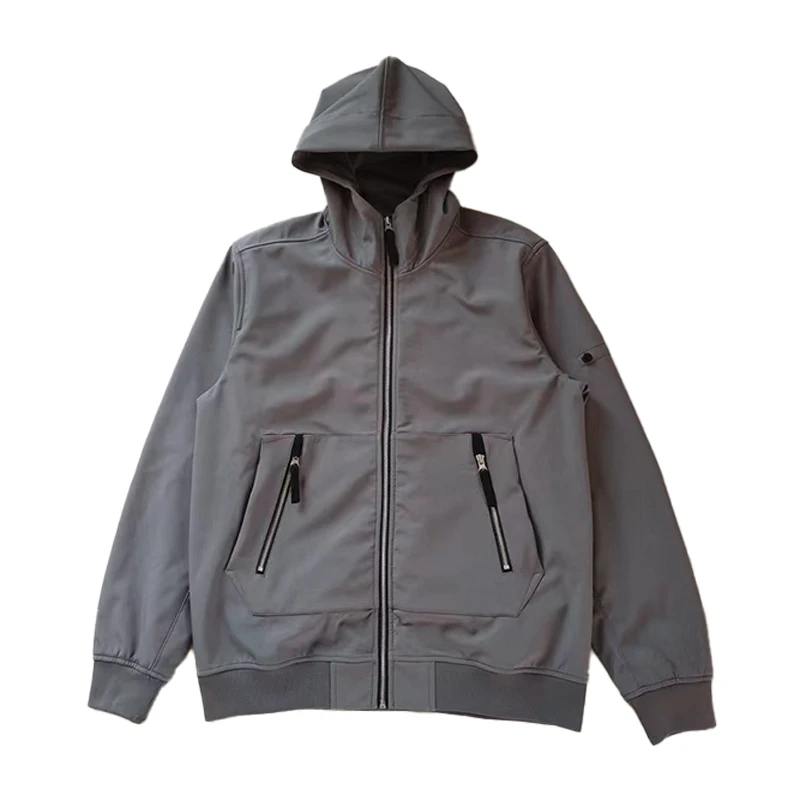 

Fashion Mens Jacket Coat Long Sleeve Sweatshirts Topstoney Oversized Zipper Hoodies Streetwear Loose Man Hoodies Casual Jacket