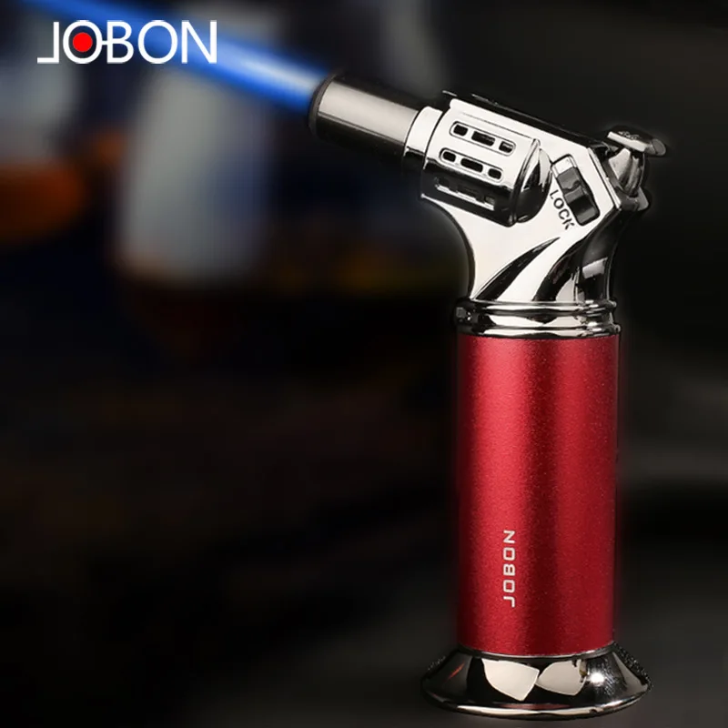 

JOBON Turbo Torch Outdoor Windproof Direct Fire Metal Welding Gun Lighter Kitchen Barbecue Cigar Candle Lighter High end Gifts