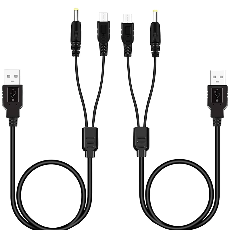 Комплект из 2 портативных USB-шнура питания и кабеля для передачи данных Sony Psp 1000 2000
