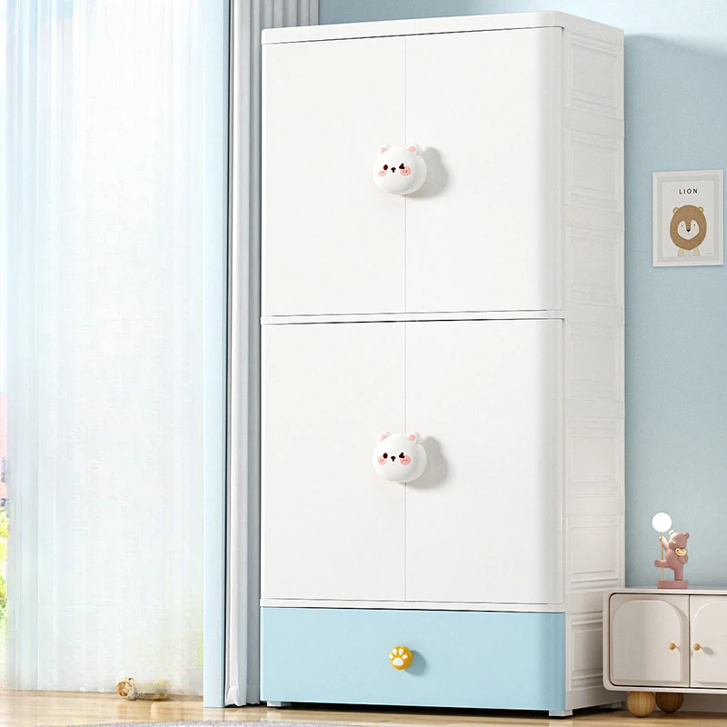 Storage Cabinet Children Wardrobes Organizer Portable Hangers Children Wardrobes Drawer Penderie Enfant Room Furniture MR50CW