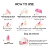 26 Tips Toe Nail Wraps Pure Color Full Cover Semi Cured Nails Sticker Nail Art Gel Polish Manicure DIY Foot Nails Deco Women 5