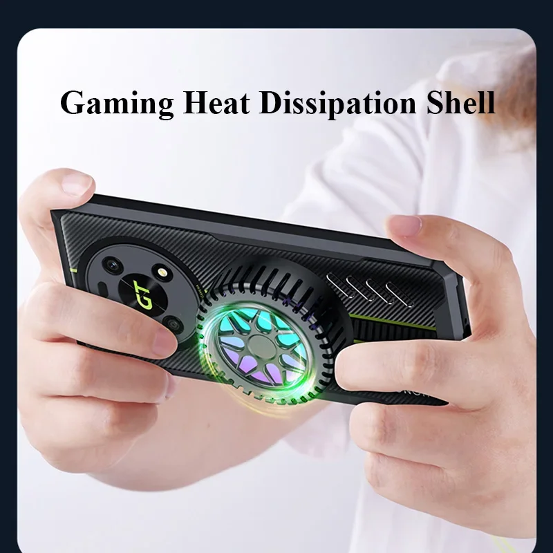 Grafeno šilumos išsklaidymo kompiuterio dėklas, skirtas „Honor Magic6 Magic 6 Pro“, kvėpuojantis, vėsinantis, skaidrus, apsaugantis nuo kritimo, buferio korpusas._voghion.com