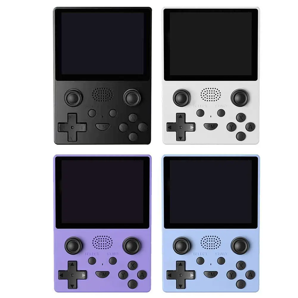 64G 레트로 오픈 소스 휴대용 게임 콘솔, 3.5 인치 IPS 스크린, 레트로 비디오 게임 콘솔, 어린이 선물 3D 조이스틱 
