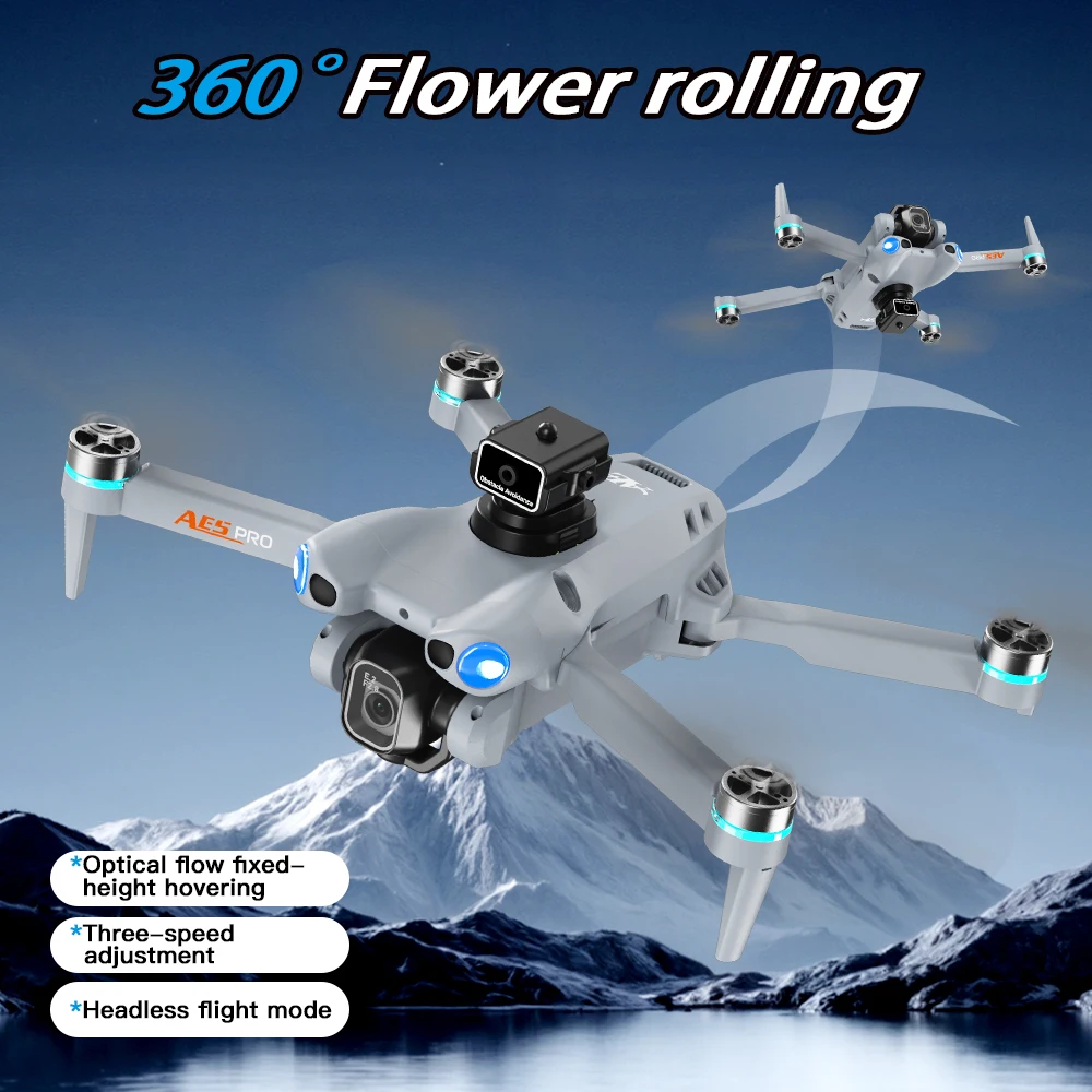Drone FPV 4K avec écran 4.3" - Moteur sans balais, 20 min vol, évitement obstacles