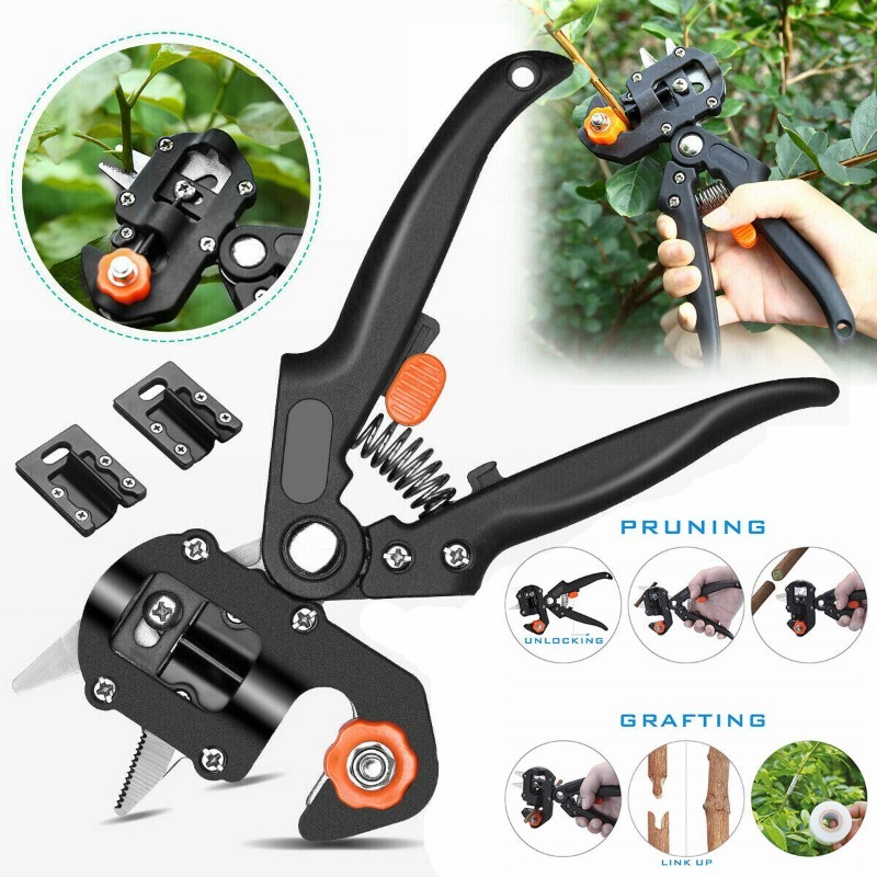 Grafting Scissors Multifunctional Grafting Knife Seedling Grafting Machine Multi-purpose Fruit Gardening Pruning Shears Tools