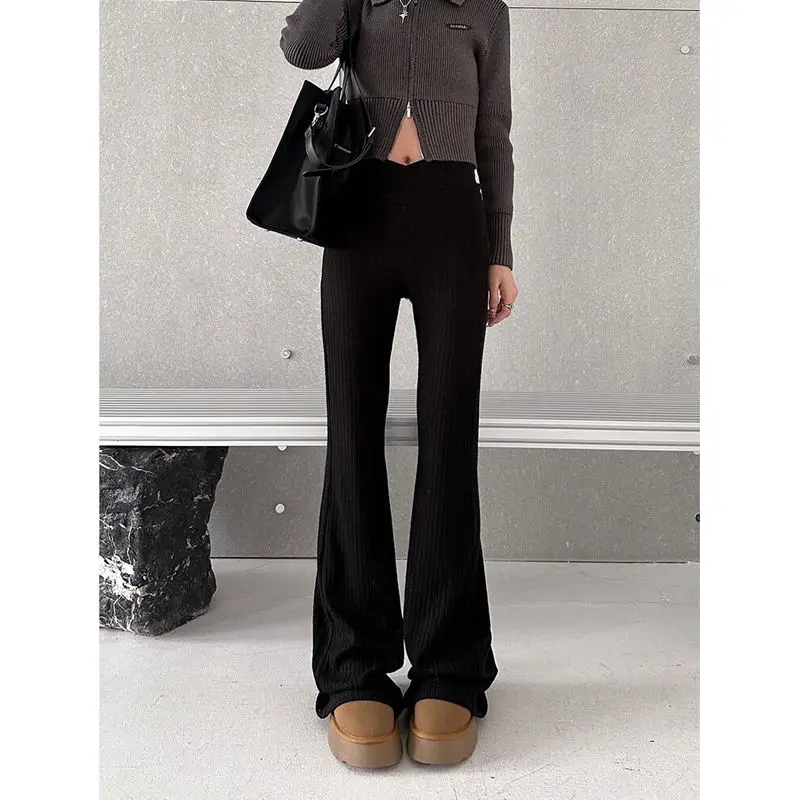 Casual Pants Spring Autumn New High Waist Solid Color All-match Loose Youth Korean Straight Pants Fashion Trend Women Clothing