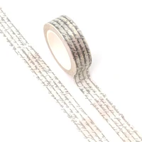NEW 1 Roll 10M Decorative Vintage English Letter Washi Tape for Scrapbooking Planner Adhesive Stickers Masking Tape Stationery 2