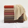 Nouveau Hijab en rayonne froissé pour femmes, écharpe musulmane, châles longs, Turban islamique solide, bandeau Heascarf, bandeau Ramandan