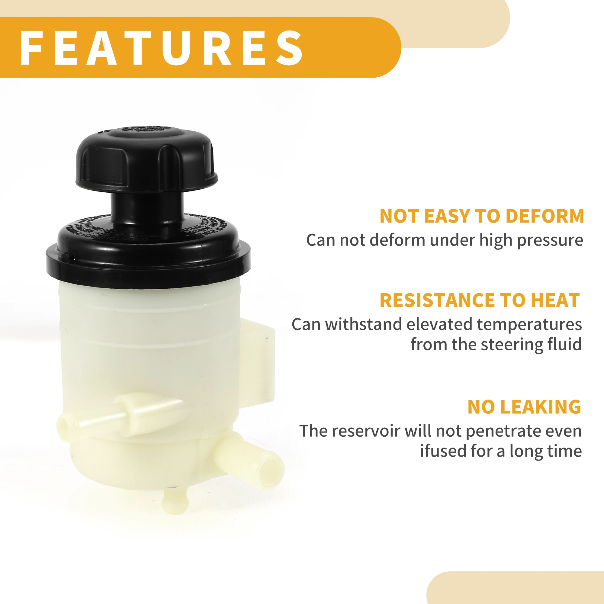 UXCELL Automotive Power Steering Reservoir No.5717638010 for Hyundai Santa Fe 2001 2002 2003 2004 2005 2006